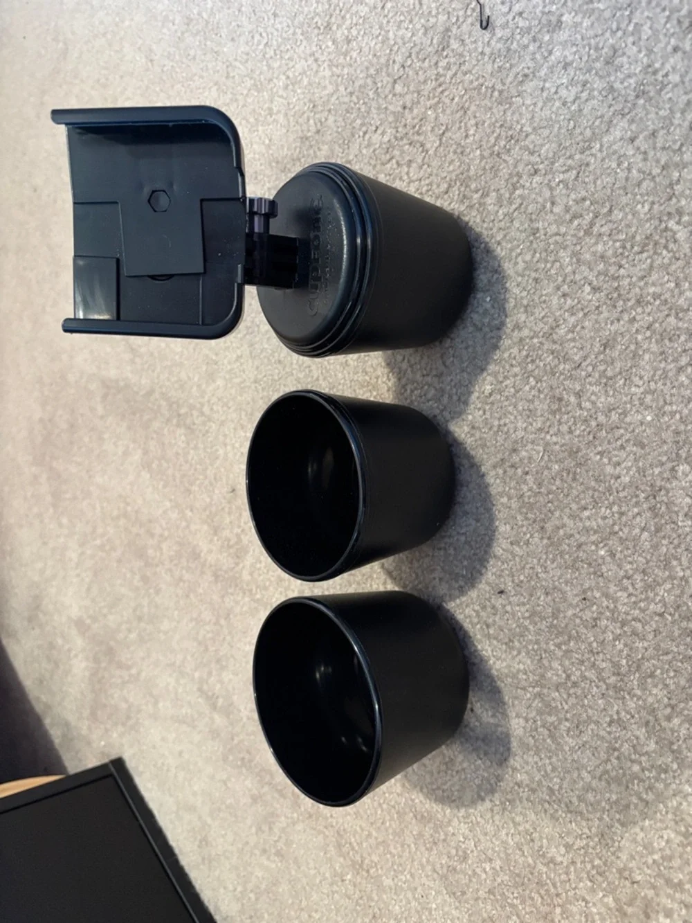 WeatherTech Universal Black Cup Holder Phone Mount with Adjustable Cradle